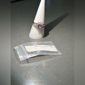 RYZE “sterling Silver” Jewelry Purple Pink Princess CZ